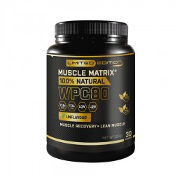 MUSCLE MATRIX 100% NATURAL WHEY WPC80 (1.98 lbs) - 30 servings